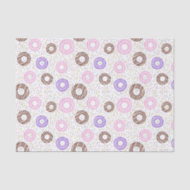 Papel De Seda Delicious Donuts Tissue Paper on White