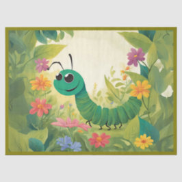 Papel De Seda Deluz de gusano de pulgada de jardín