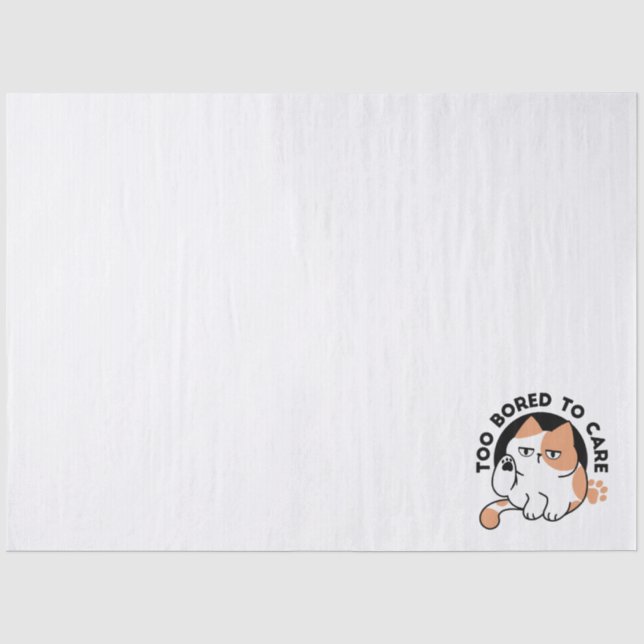 Papel De Seda Demasiado Aburrido para Importar – Frase Divertida (Anverso)