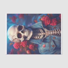 Papel De Seda Demasiado genial para la calavera, esqueleto de me