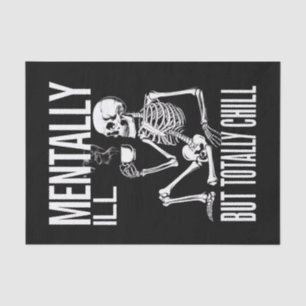 Papel De Seda Demente Pero Totalmente Tranquilo Disfraz de Hallo