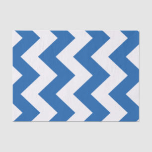 Papel De Seda Denim Blue Bold Mod Chevron