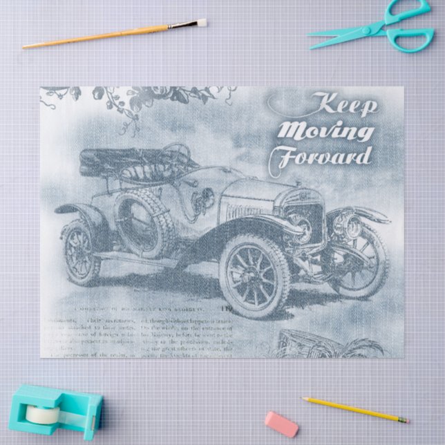 Papel De Seda Denim Steampunk (Artesanía)