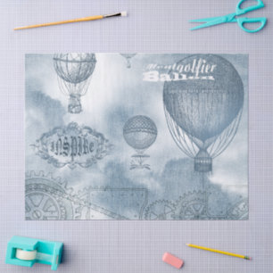 Papel De Seda Denim Steampunk