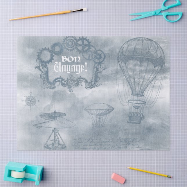 Papel De Seda Denim Steampunk (Artesanía)