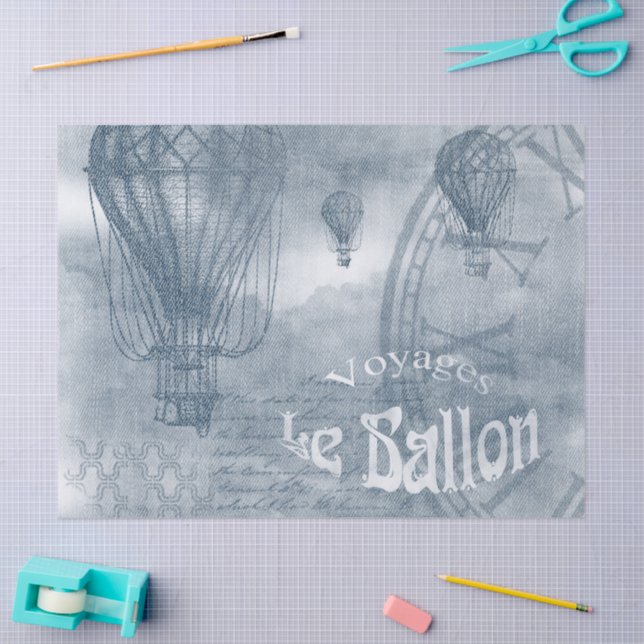 Papel De Seda Denim Steampunk (Artesanía)