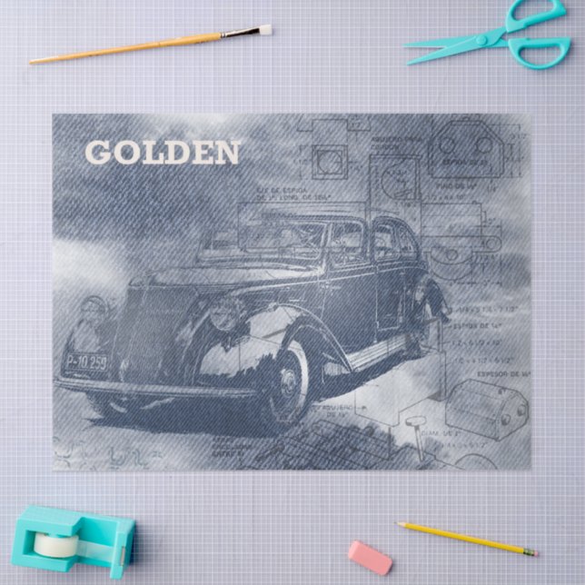 Papel De Seda Denim Steampunk (Artesanía)