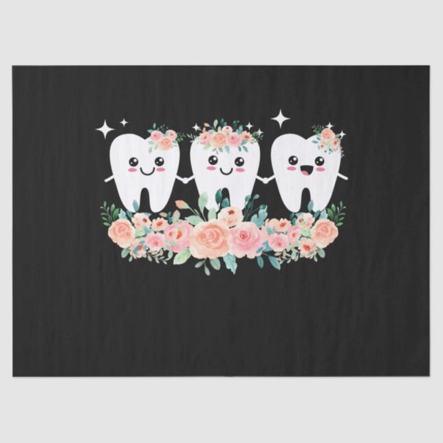 Papel De Seda Dentista Auxiliar Dental Diente Higiénico Oral (Anverso)