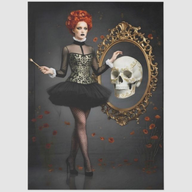 Papel De Seda Deocoupage Darc Romantic Paper (Anverso)