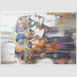 Papel De Seda Deoupage Portasis Femenina Robótica Egipcia