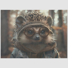Papel De Seda Deoupage Whimsical Porcupine Con Gafas