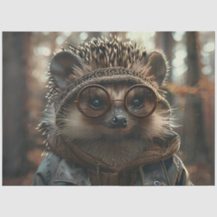 Papel De Seda Deoupage Whimsical Porcupine Con Gafas