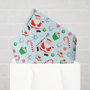 Papel De Seda Deportes de Lacrosse Navidad