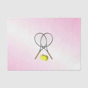 Papel De Seda Deportes de tenis rosado