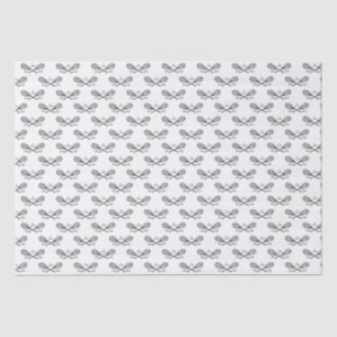 Papel De Seda Deportes Vintage Raquetas de Tenis Cruzadas Pelota