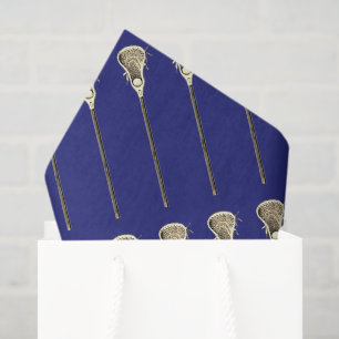 Papel de seda deportivo Lacrosse azul