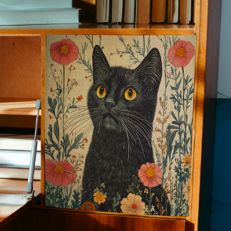 Papel De Seda Depuración caprichosa de gato negro