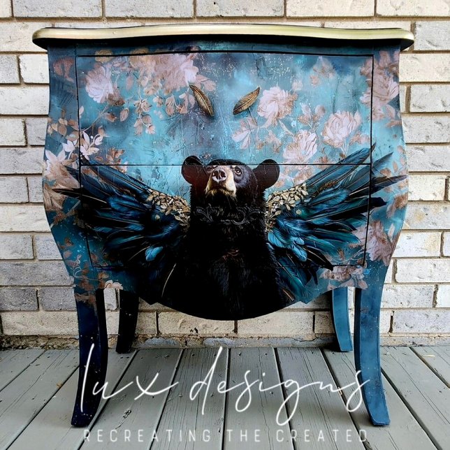 Papel De Seda Depuración del oso floral vesical negro (Subido por el creador)