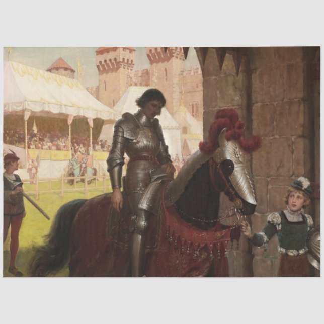 Papel De Seda “Derrotado” de Edmund Blair Leighton (Anverso)
