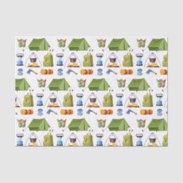 Papel De Seda Desacoplar el campamento de acampada en la fiesta 