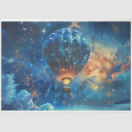 Papel De Seda Desacoplar globo de aire caliente Celestial Night
