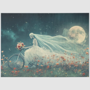 Papel De Seda Desacoplar la bicicleta de la novia del Skeleton W
