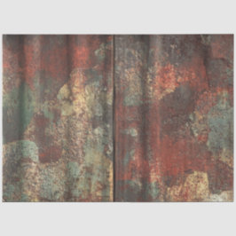 Papel De Seda Desacoplar Rusty Tin Weathered Metalizado