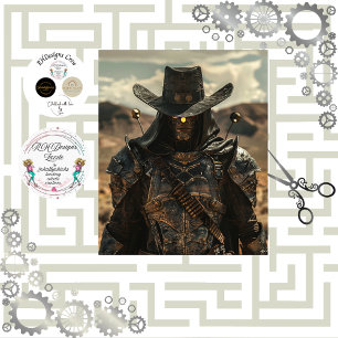 Papel De Seda Desacoplar Steampunk Rodeo Rider