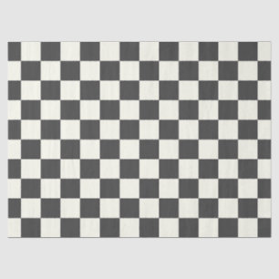 Papel De Seda Desactivar tablero de verificación negro y blanco