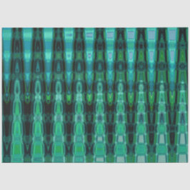 Papel De Seda Desacuerdo abstracto Verde azulado de Boho