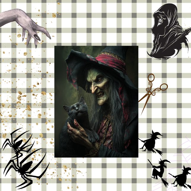 Papel De Seda Desahuciar a la bruja y su gato (Subido por el creador)
