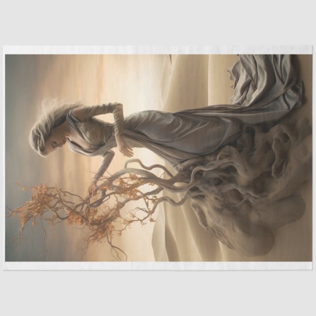 Papel De Seda Desahuciar a la dama del desierto (Anverso)