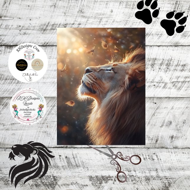 Papel De Seda Desahuciar al León Majestuoso Aariah León de Dios (Subido por el creador)