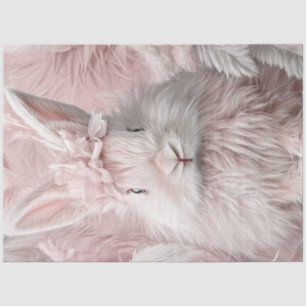 Papel De Seda Desahuciar conejo rosa de Pascua