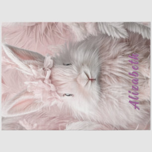 Papel De Seda Desahuciar conejo rosa de Pascua