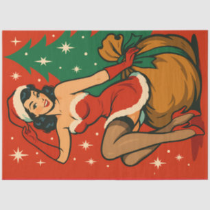 Papel De Seda Desahucio de los Navidades de Santa Chica de Pin-U