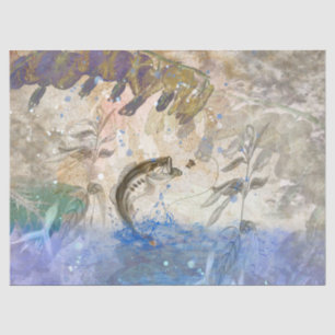 Papel De Seda Desahucio de pescadores de Bass Fish