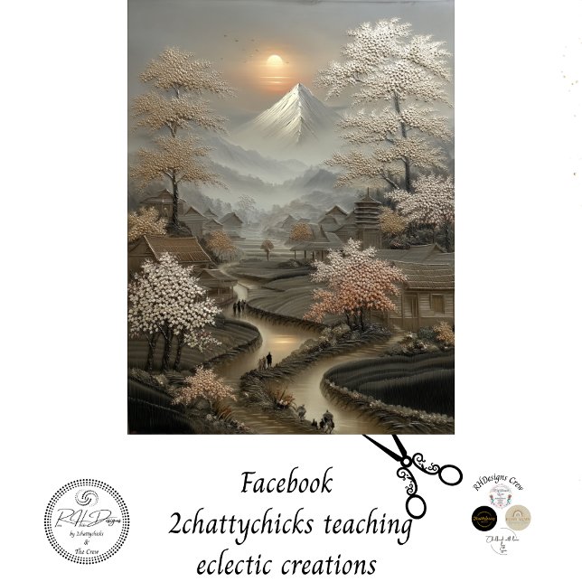 Papel De Seda Desalojar la aldea china Monte Fuji (Subido por el creador)