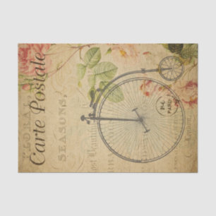 Papel De Seda Desalojo de bicicletas de Ephemera French Penny Fa