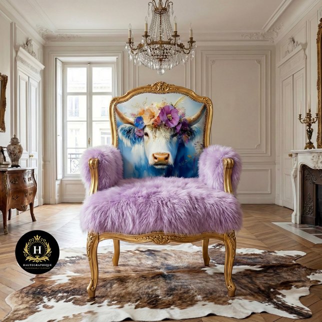 Papel De Seda Desalojo de granja de Highland Cow Rustic Boho (Subido por el creador)