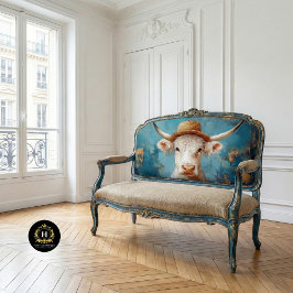 Papel De Seda Desalojo de granja de Highland Cow Rustic Boho