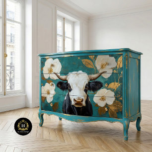 Papel De Seda Desalojo de granja de Highland Cow Rustic Boho