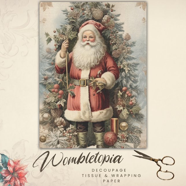 Papel De Seda Desalojo de Navidades del Viejo Victoriano Santa C (Subido por el creador)
