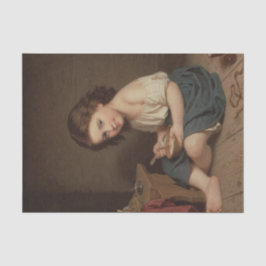 Papel De Seda Desayuno de Chica joven y agradable (Arte de época