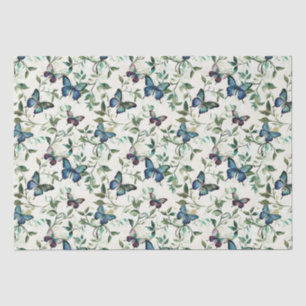 Papel De Seda Desayuno de novia de Mariposas Azules Lindas