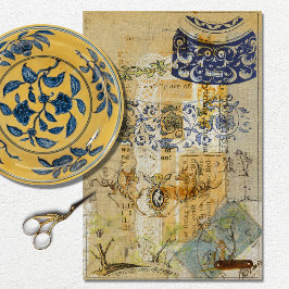 Papel De Seda Descarga de bucles de textura rústica vintage