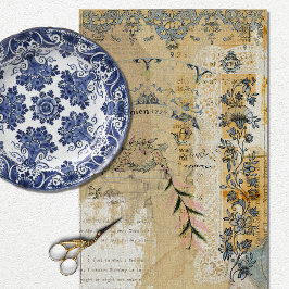 Papel De Seda Descarga de bucles de textura rústica vintage