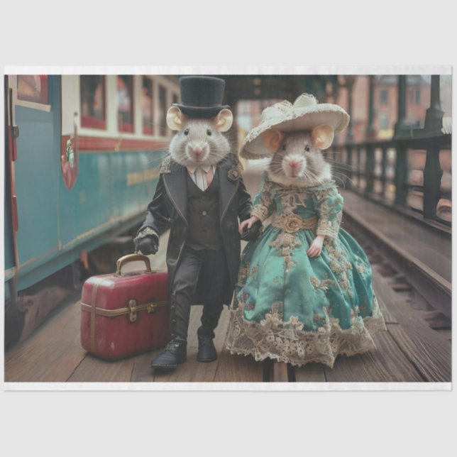 Papel De Seda Descarga de ratones Duo de viaje caprichoso (Anverso)