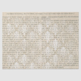 Papel De Seda Descarga del boletín de noticias francés Vintage W