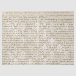 Papel De Seda Descarga del boletín de noticias francés Vintage W